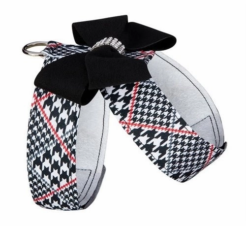 Susan Lanci Classic Glen Houndtooth with Nouveau Bow Tinkie Harness