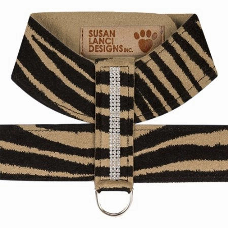 Susan Lanci Jungle Print Collection 3 Row Giltmore Tinkie Harness