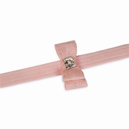 Susan Lanci Puppy Pink Glitzerati Big Bow Step in Harness