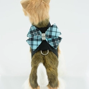 Susan Lanci Scotty Tinkie Harness Tiffi Plaid - Nouveau Bow