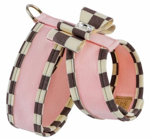 Susan Lanci Windsor Check Trim Two Tone Tinkie Harness in Many Colors