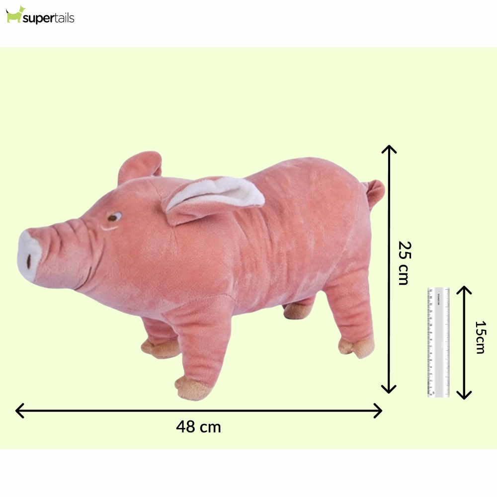 Talking Dog Club Piggy Plush Toy for Dogs (Pink)