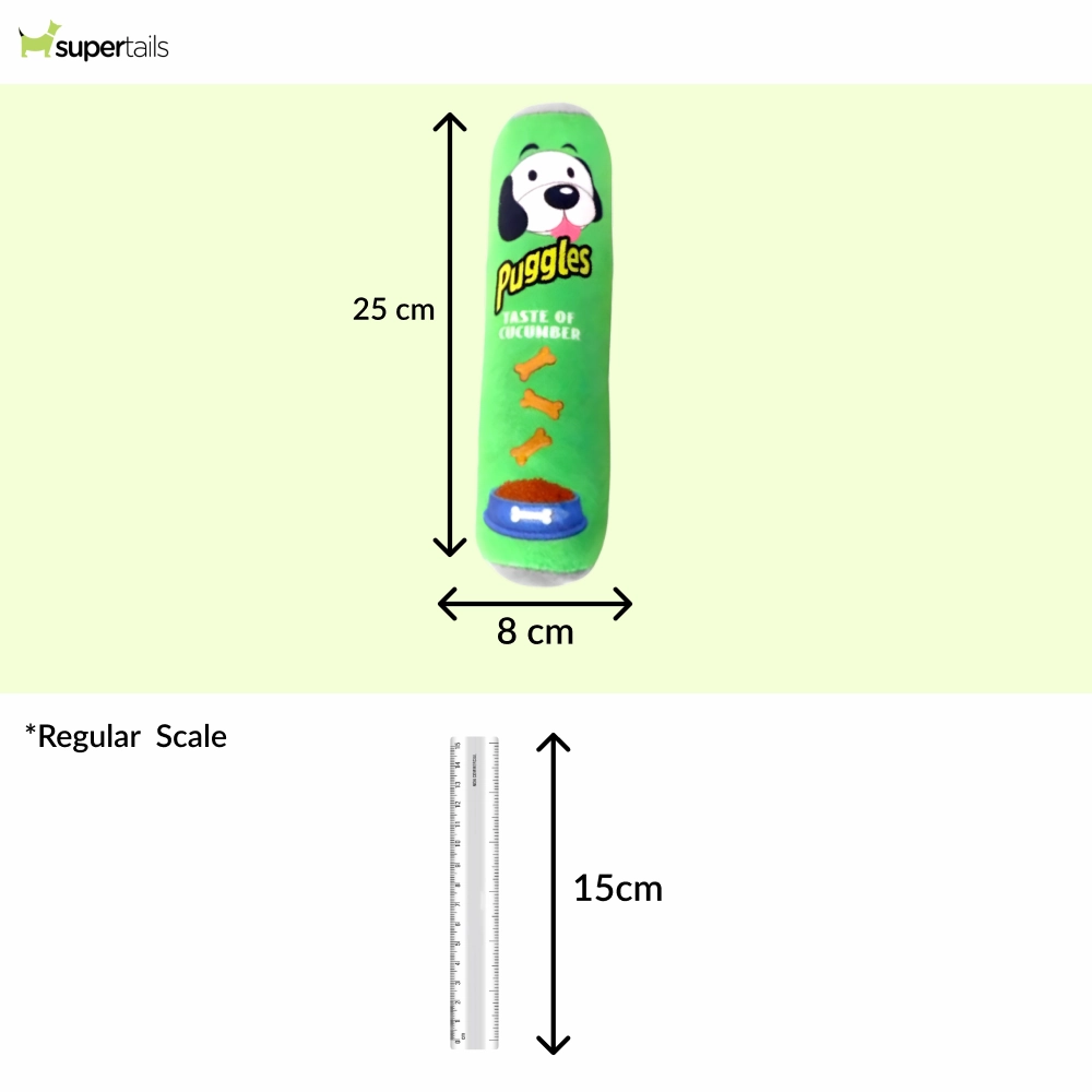 Talking Dog Club Puggles Plush Toy for Dogs (Green)