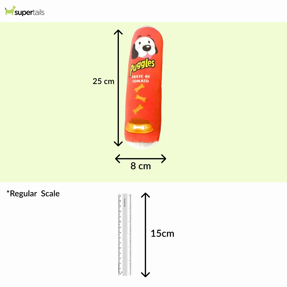 Talking Dog Club Puggles Plush Toy for Dogs (Red)
