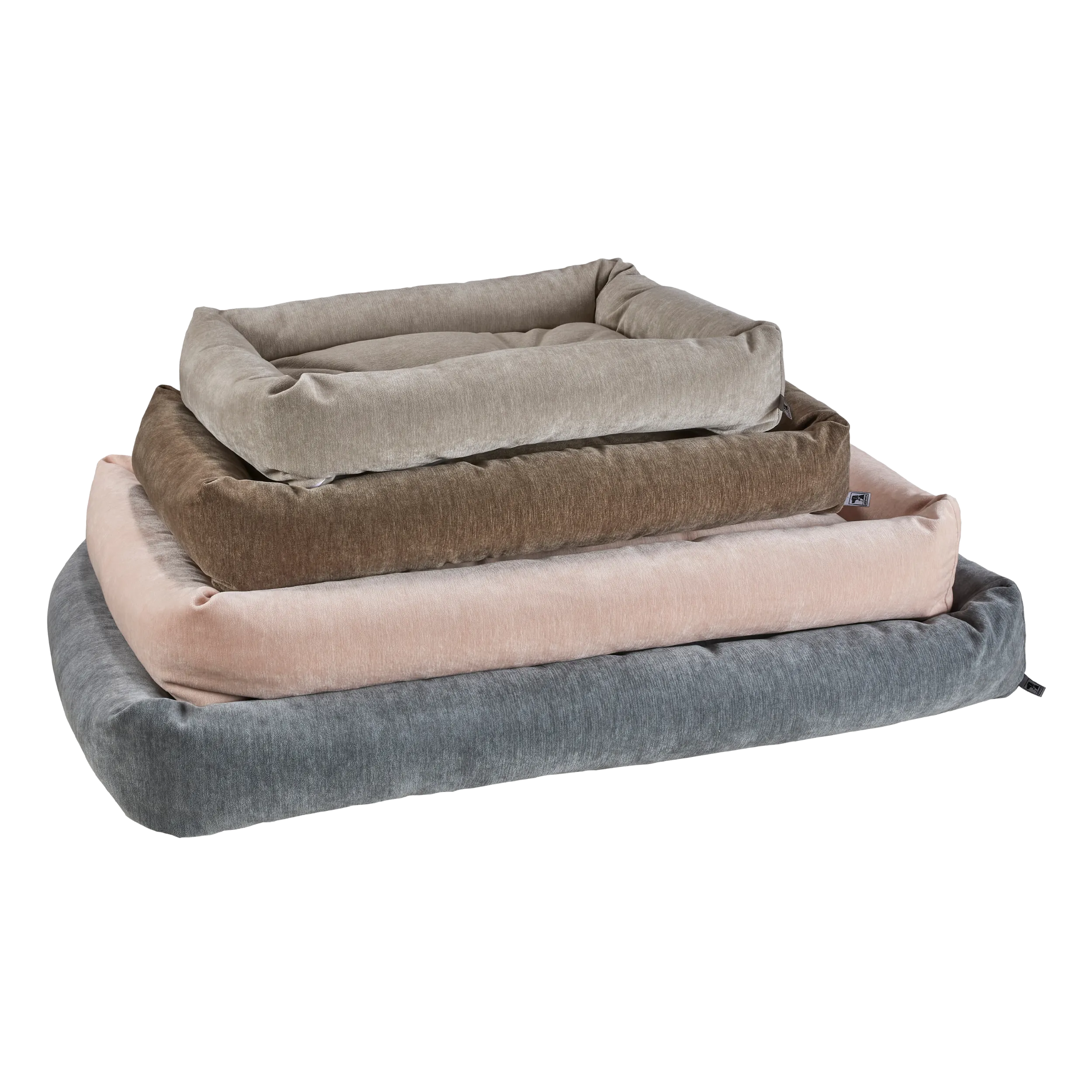 Tango Reversible Bed | Bark Washed Microvelvet