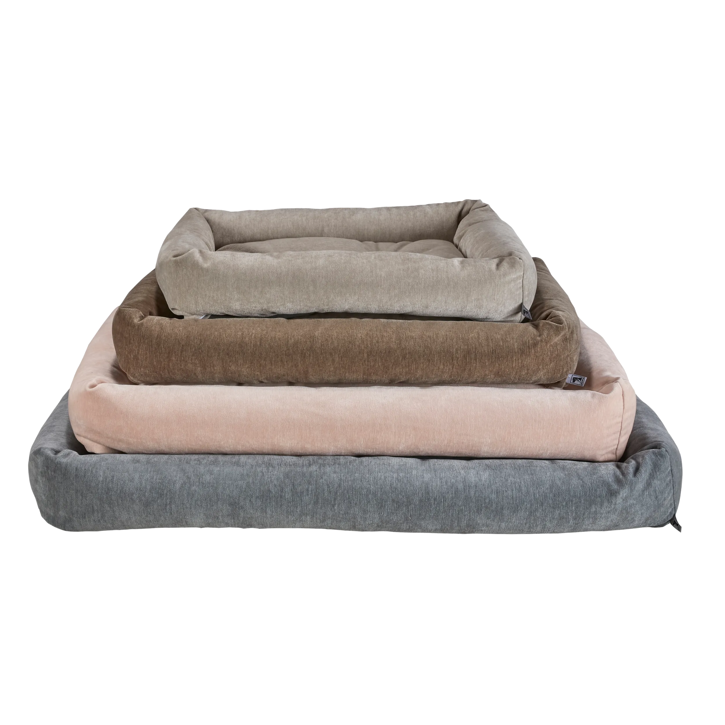 Tango Reversible Bed | Bark Washed Microvelvet
