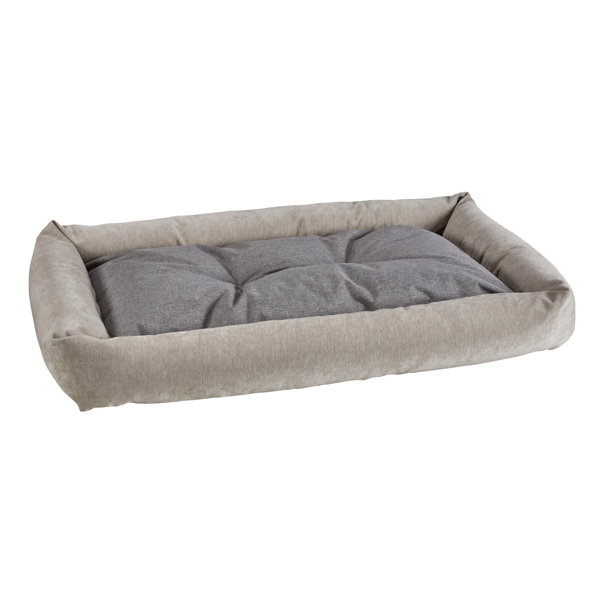 Tango Reversible Bed | Oyster Washed Microvelvet