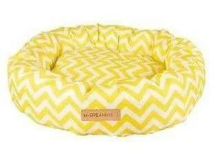 Tasmania Round Cushion Yellow & White