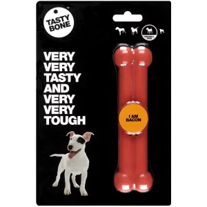 TastyBone Dog Toy Nylon Bacon Bone for Small Dogs