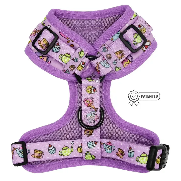 Tea Pawty Adjustable Dog Harness