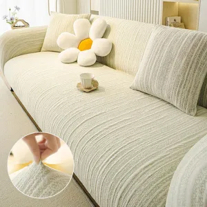 Textured Space Cotton Scratch-Resistant Magic Couch Cover