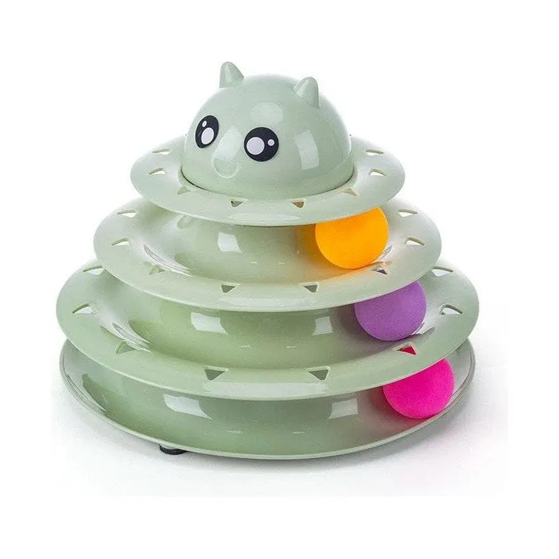 Three-layer cat turntable (color box) 23.5*17.5cm
