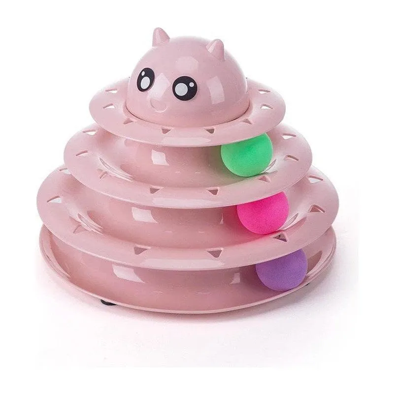 Three-layer cat turntable (color box) 23.5*17.5cm