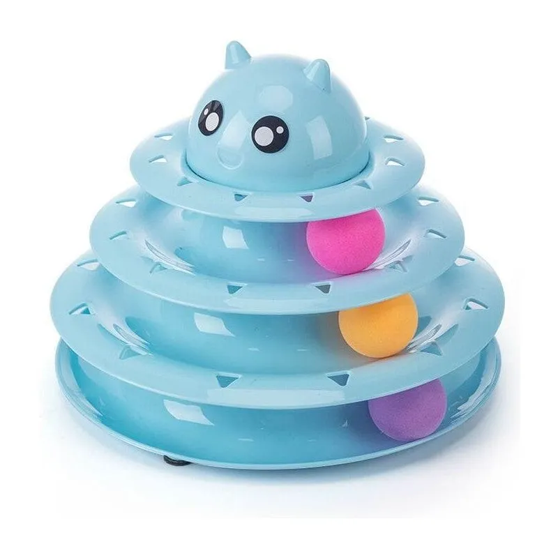 Three-layer cat turntable (color box) 23.5*17.5cm