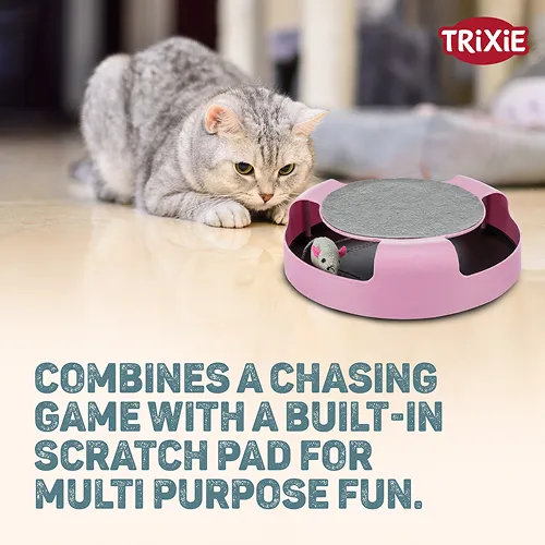 Trixie Catch The Mouse Toy for Cats (Pink)