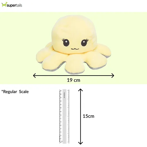 Trixie Reversible Octopus Plush Toy for Dogs (Yellow)