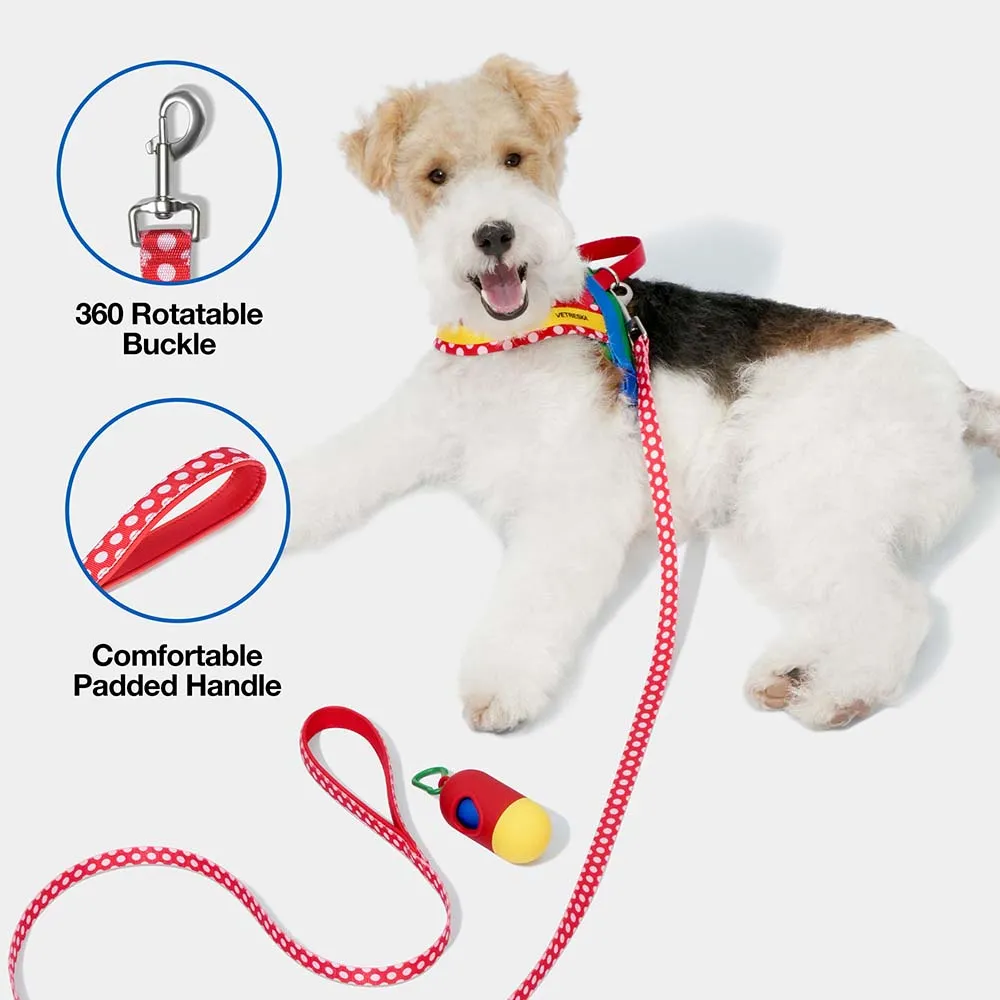 VETRESKA Chroma Dog Harness & Leash Set (Red)