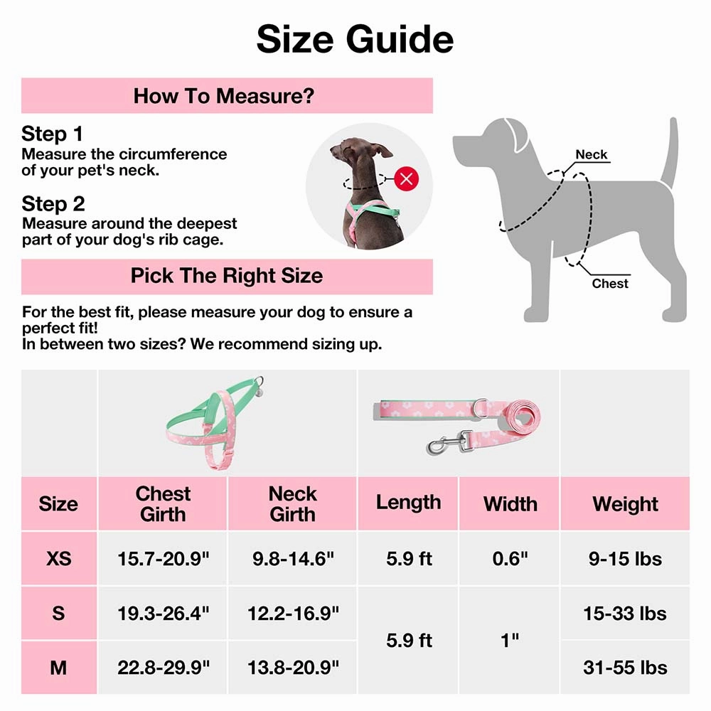 VETRESKA Flora Dog Harness & Leash Set
