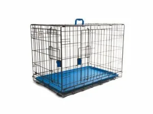 VOYAGER WIRE CRATE - 2 DOORS L, BLUE