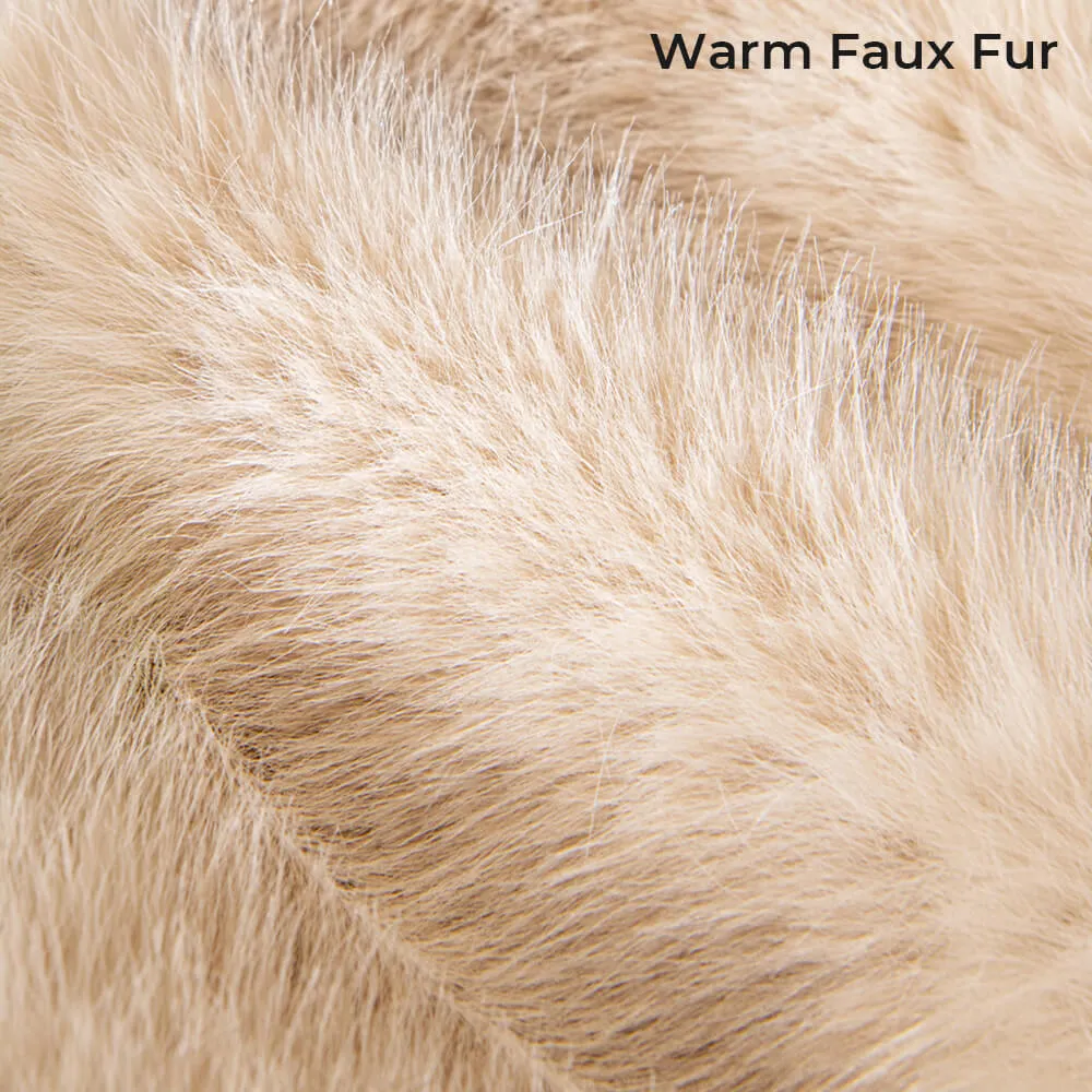 Warm Thick Faux Fur Sofa Protector Non-Slip Couch Cover