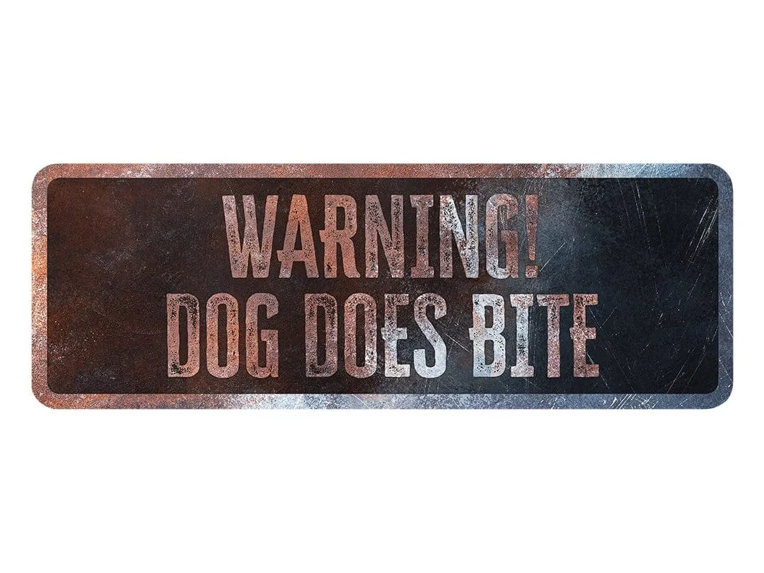 Warning Sign English 25X20X0,3Cm Multicolour
