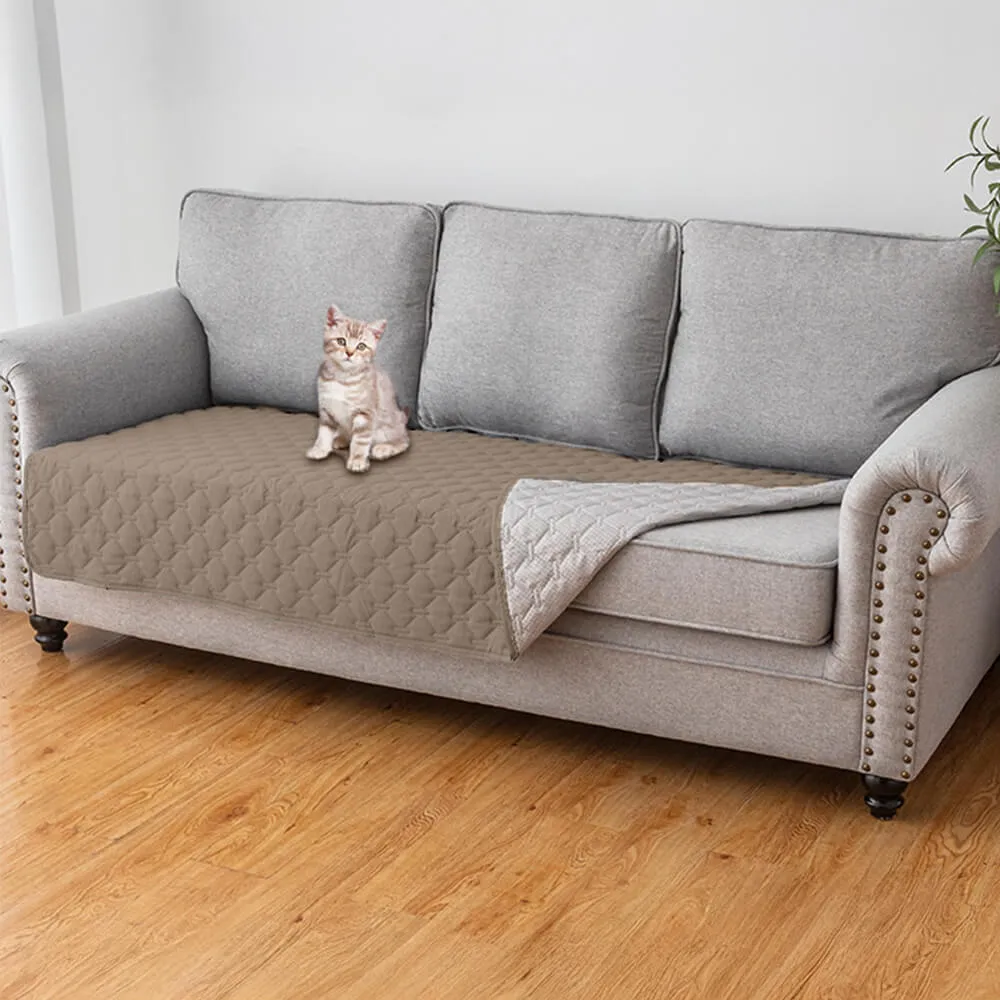 Waterproof & Non-Slip Diamond Quilted Pet Couch Cover C Stylish Protection for Furniture