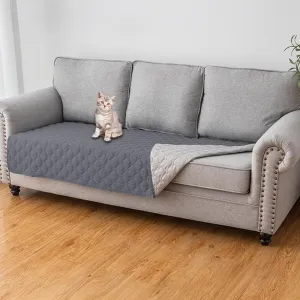 Waterproof & Non-Slip Diamond Quilted Pet Couch Cover C Stylish Protection for Furniture