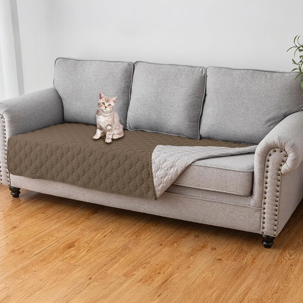 Waterproof & Non-Slip Diamond Quilted Pet Couch Cover C Stylish Protection for Furniture