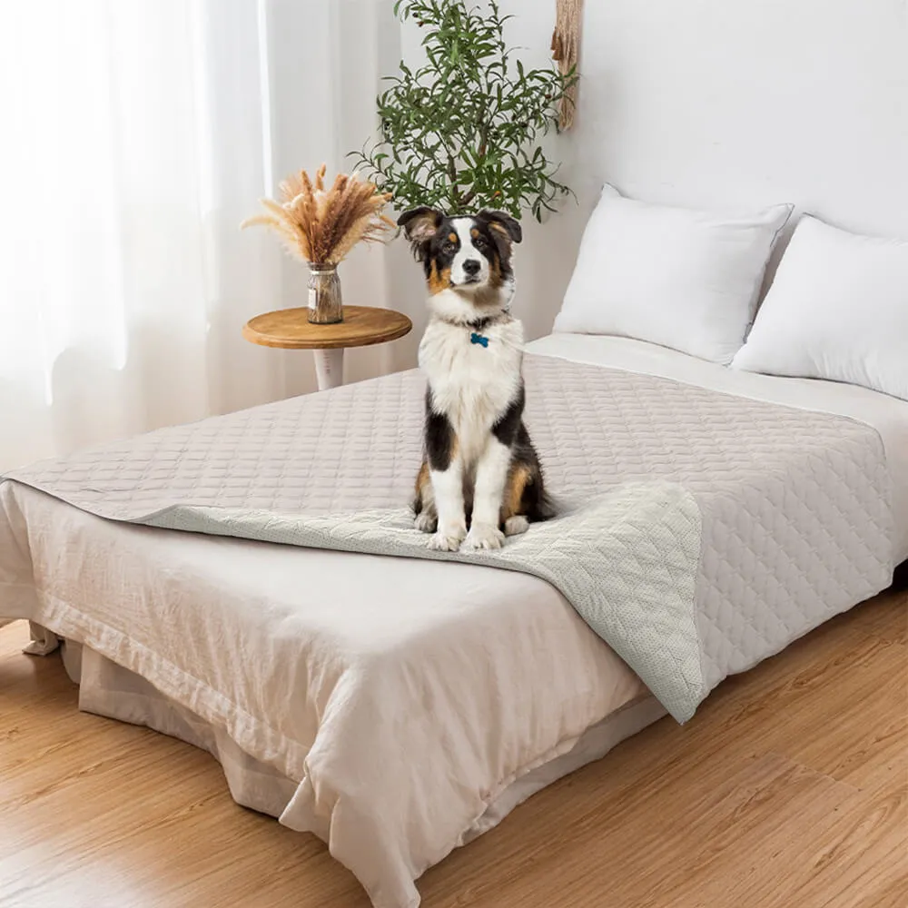 Waterproof & Non-Slip Diamond Quilted Pet Couch Cover C Stylish Protection for Furniture