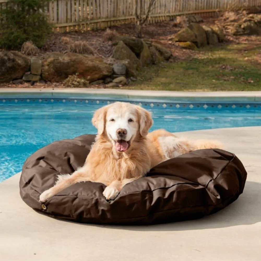 Waterproof Round Dog Bed in Many Colors