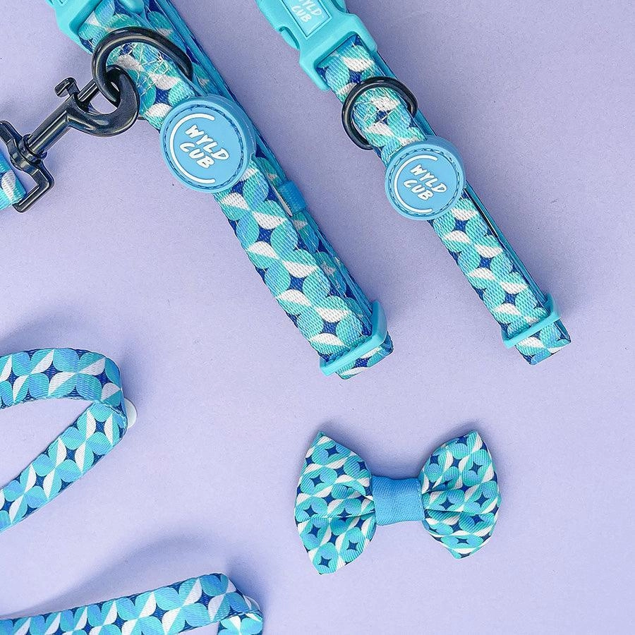 Wyld Cub - Adjustable Dog Collar: Knightsbridge Azure