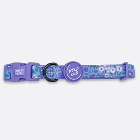 Wyld Cub - Adjustable Dog Collar: Notting Hill Wisteria
