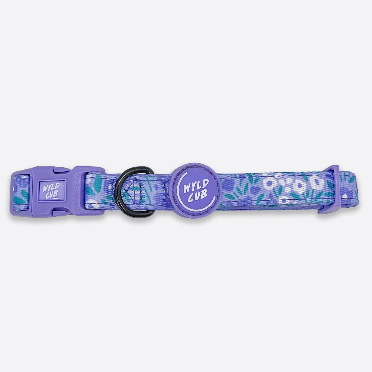 Wyld Cub - Adjustable Dog Collar: Notting Hill Wisteria