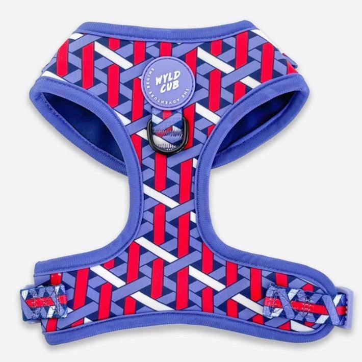 Wyld Cub - Adjustable Dog Harness: Knightsbridge Violet