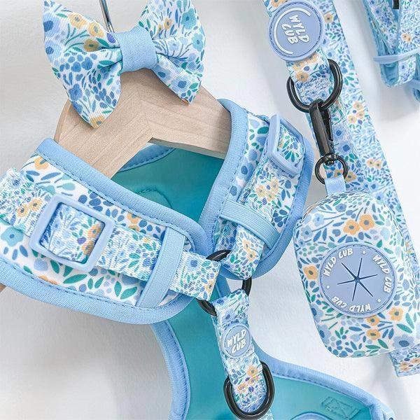 Wyld Cub - Adjustable Dog Harness: Notting Hill Sky