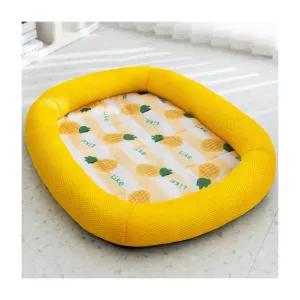 Yellow Pet Cooling Bed