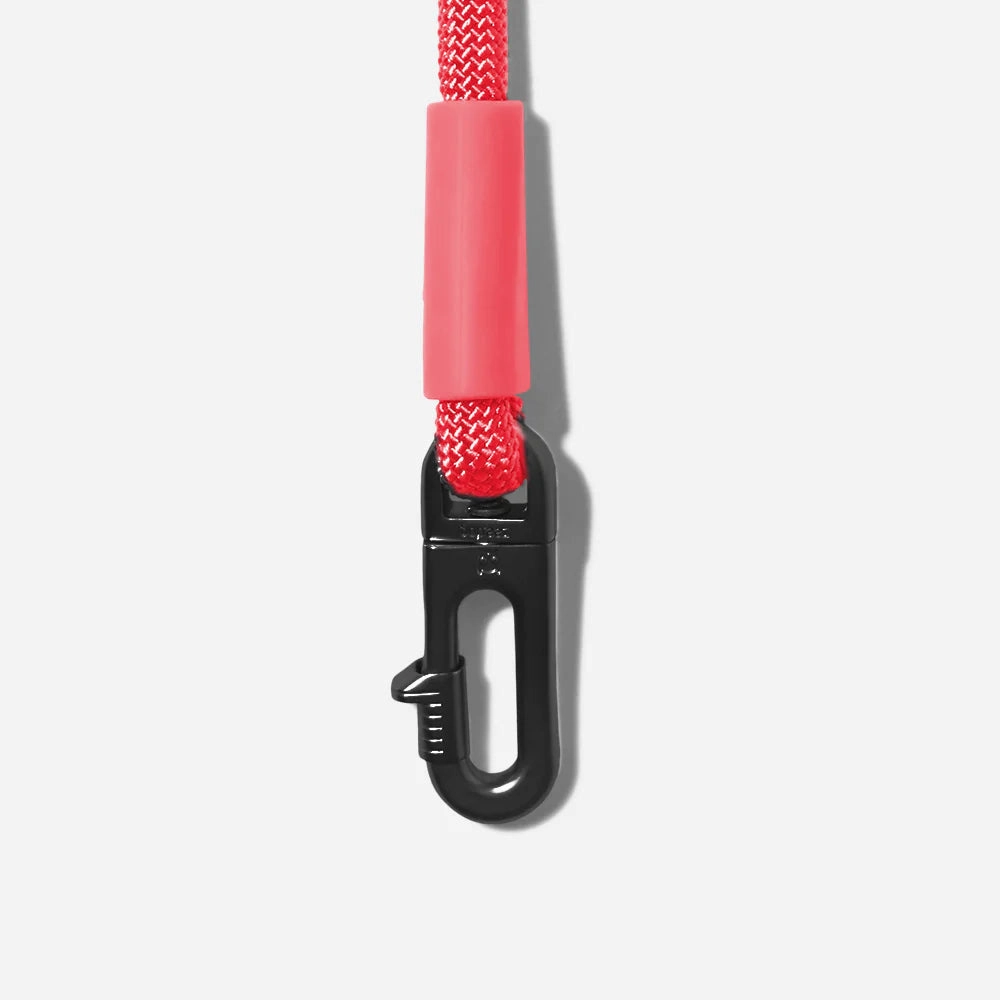 Zee.Dog Handsfree Rope Dog Lead Neon Coral