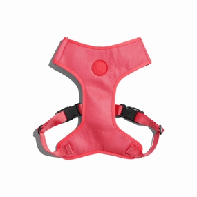 Zee Dog Neon Coral Adjustable Air Mesh Harness for Dog