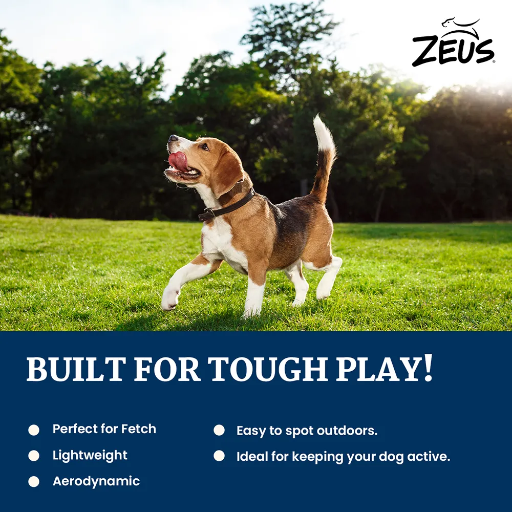 Zeus Double Tennis Ball Rope Dumbbell Toy for Dogs (Blue)