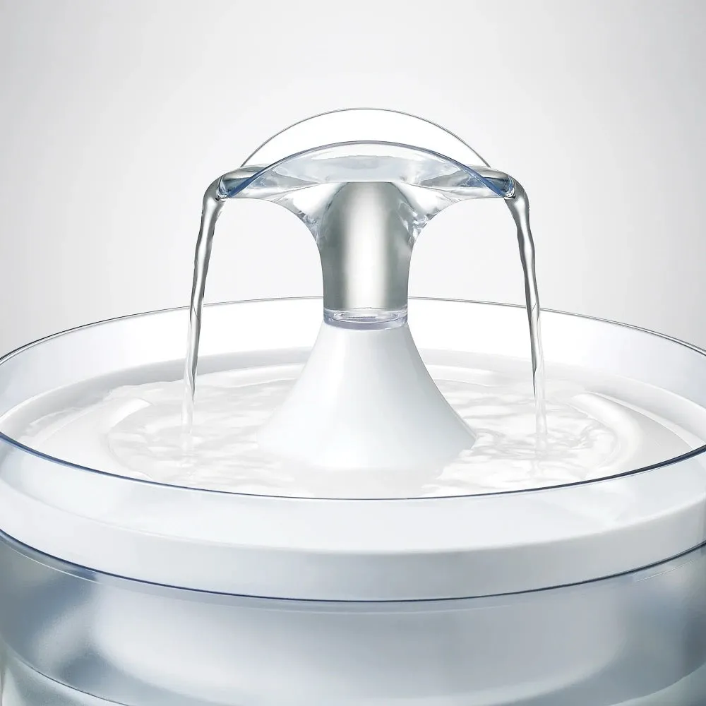 Zeus Fresh & Clear Water Fountain With Waterfall Spout 1.5L