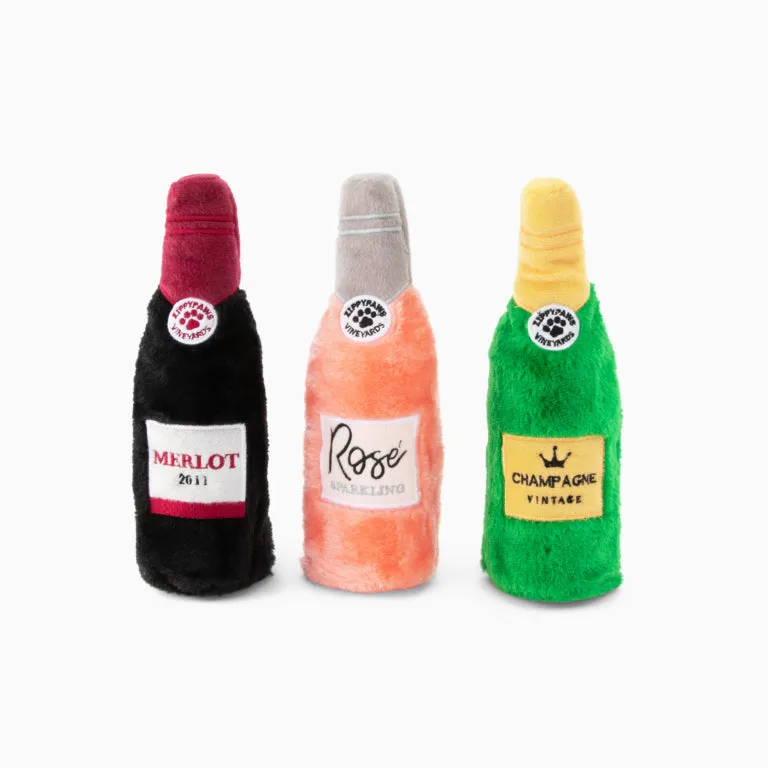 Zippy Paws Happy Hour Crusherz - Wine Three Pack
