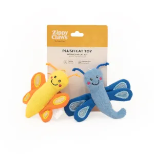 Zippy Paws Zippy Claws Catnip Butterfly and Dragonfly Cat Toy 2 Pack***