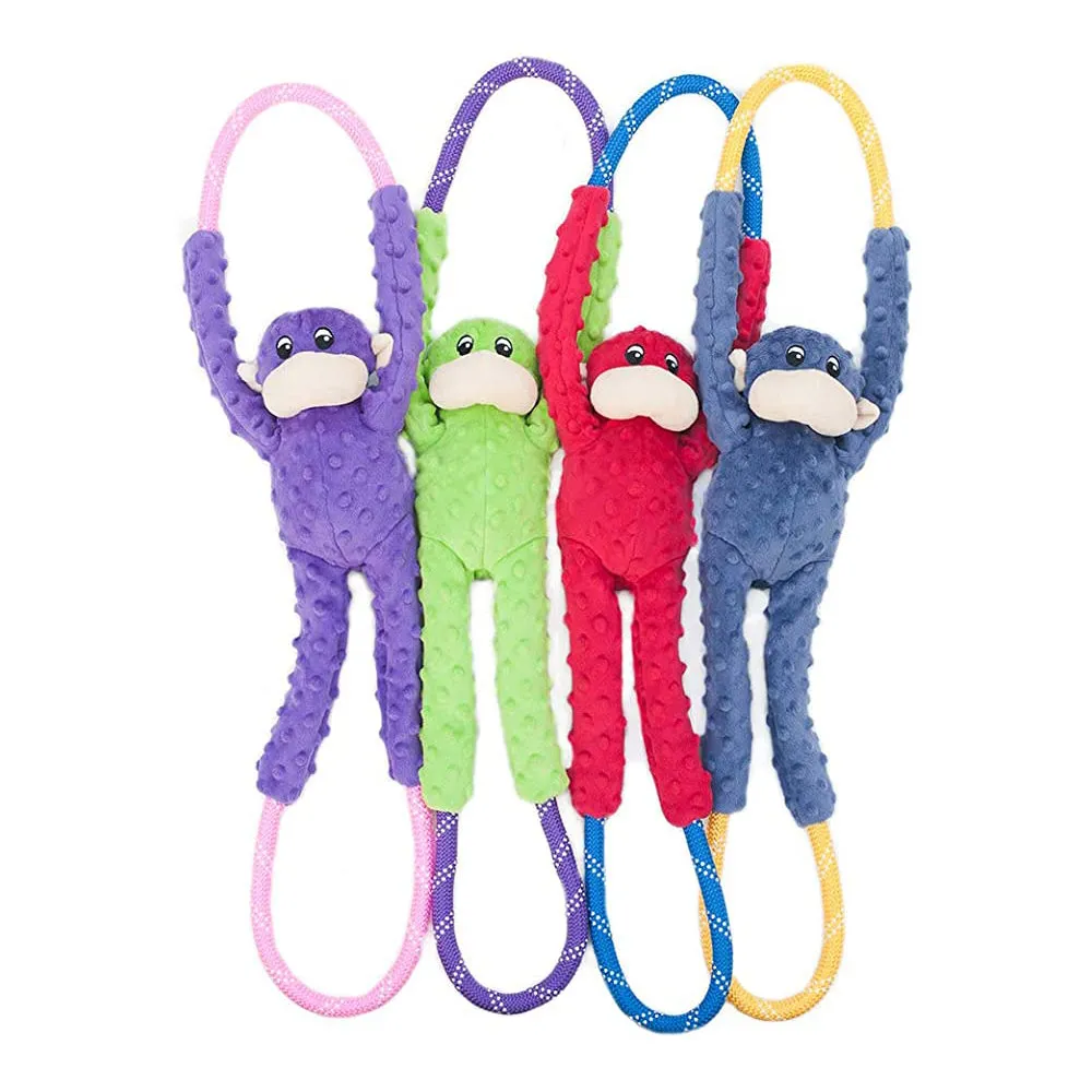 Zippypaws Monkey RopeTugz - Purple