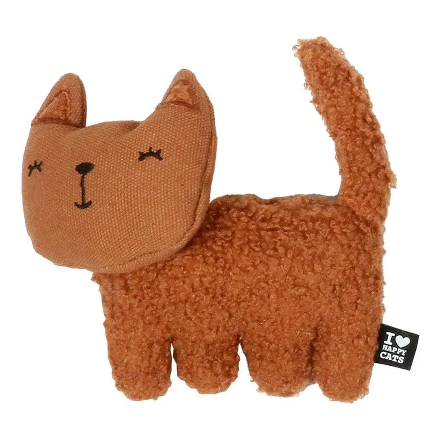ZOEY - Refillable cat kicking cushion 15x5x12cm brown